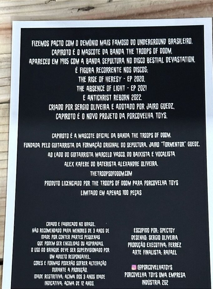 Capiroto - Versão Crua. Pintada por 7Dust