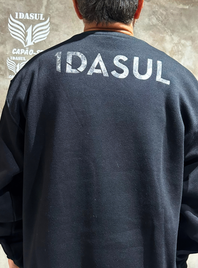 Blusa Moletom - Brasão Black