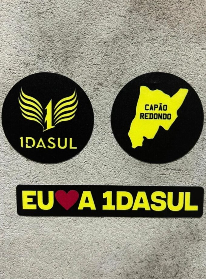 Kit 3 Adesivos - Eu Amo a 1daSul