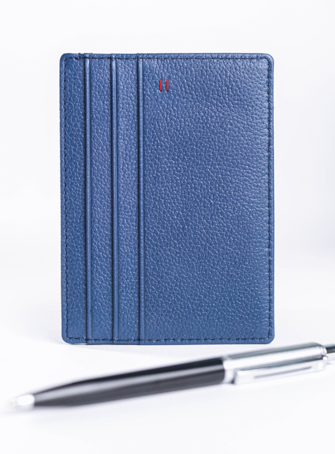 Porta-Cartões Azul + Esferográfica Sentinel Preta - Ferréz / Sheaffer (PRÉ-VENDA)