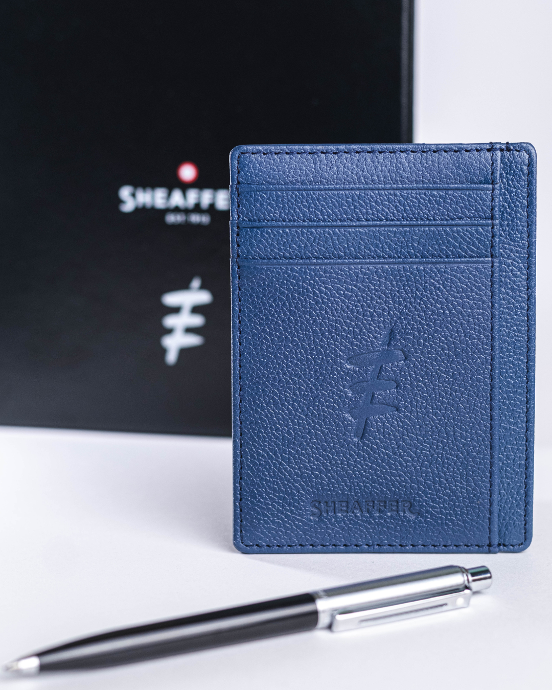 Porta-Cartões Azul + Esferográfica Sentinel Preta - Ferréz / Sheaffer (PRÉ-VENDA) - Imagem 5