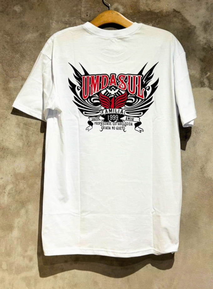 Camiseta - 1daSul - Família, Saúde e Amor (Branca)