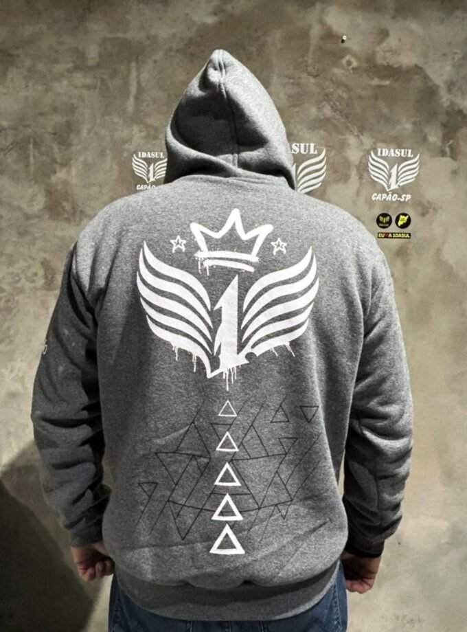 Blusa 1990 Capão - 1daSul com Capuz (Cinza)