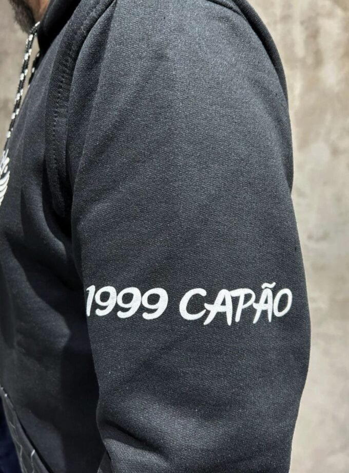 Blusa 1990 Capão - 1daSul com Capuz (Preta)